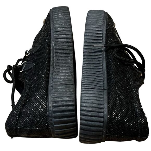 Staka black platform ladies sneaker size 40 lace up zoom in for signs of wear - Picture 4 of 12